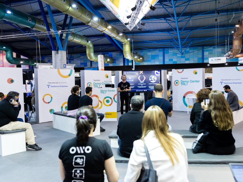 Presentación de proyectos de innovación en Transfiere 2022